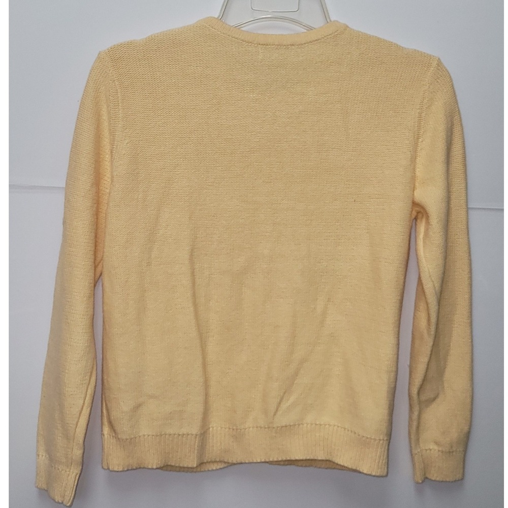 Classic Elements Yellow Embroidered Butterfly Flo… - image 2